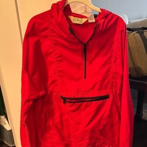 L.L. Bean Red Pullover Jacket